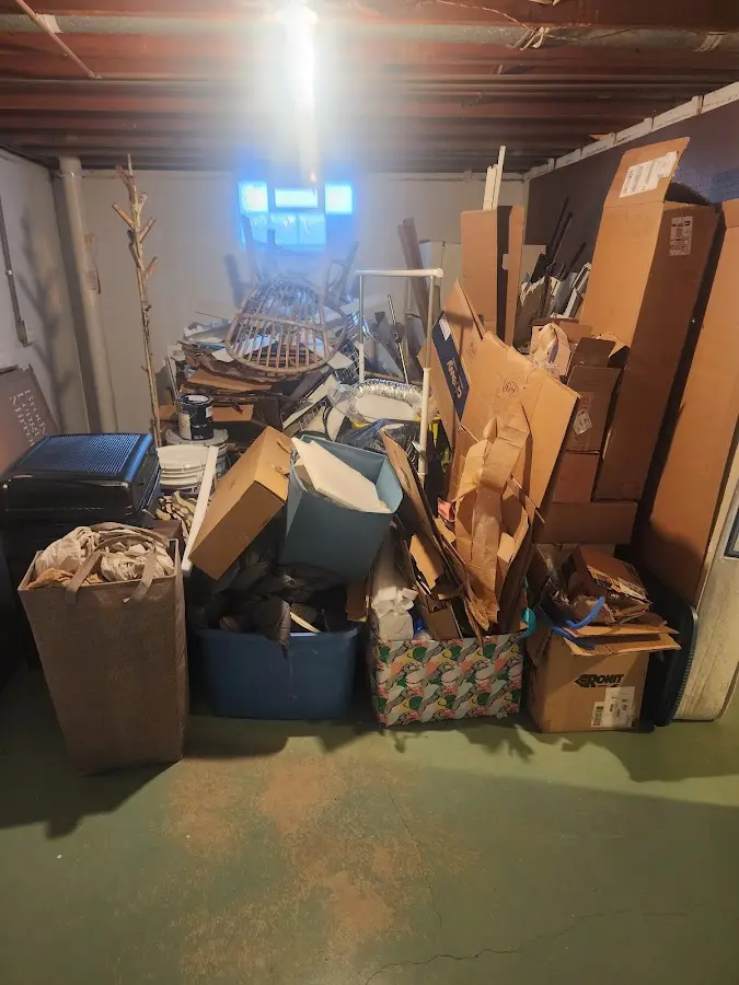 Roll-off dumpster container at job site for 20 Yard Dumpster Rental in Cayce